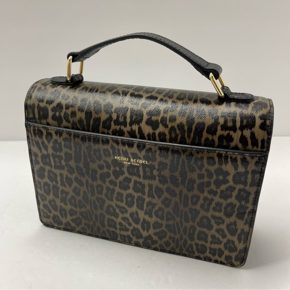 Henri Bendel West 57th RARE Leopard School Bag NWT/ Stripe Dustbin - Picture 10 of 16